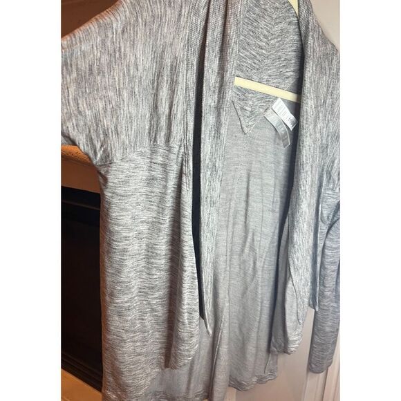 Athleta Nirvana Wear Two Ways Wrap Heather Grey Cardigan Size XXS - Picture 5 of 10